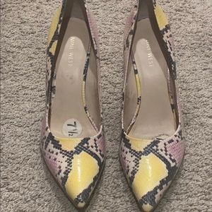 Nine West Snake Print Heels Size: 7.5